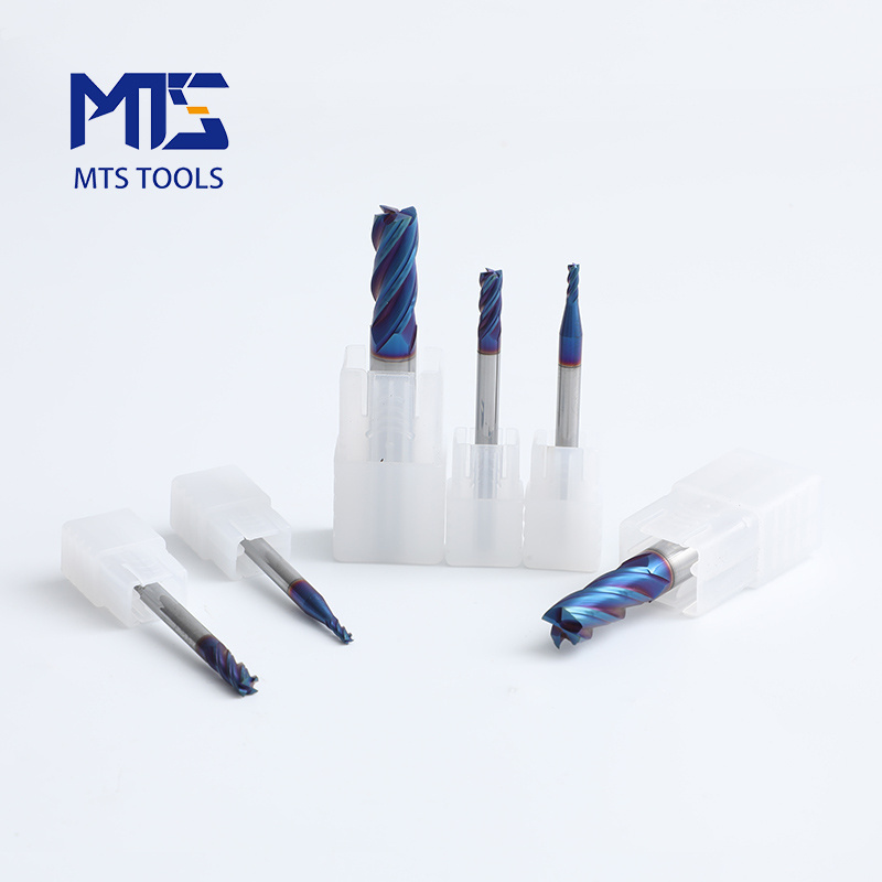 MTS Carbide 4 Flutes/2 Flutes Standard Length End Mills HRC65 Inch Size in stock milling processing Milling cutter cnc inserts