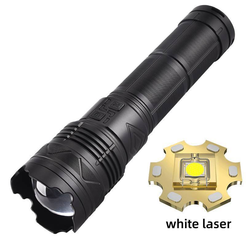 Exquisite box package tactical torch led flashlight powerful self defensive hunting long beam flashlight