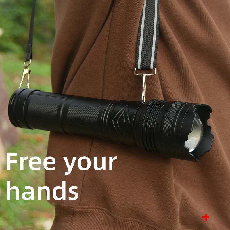 Exquisite box package tactical torch led flashlight powerful self defensive hunting long beam flashlight