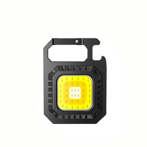 Wholesale Mini COB Keychain Light Rechargeable Small LED Flashlight 800 Lumen Portable 5 Light Modes Pocket with Folding Bracket