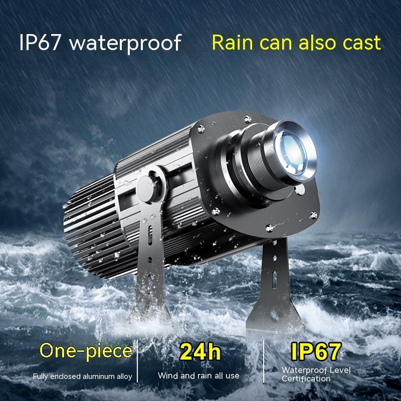 Commercial advertising projector lamp 160 watt high power logo spotlight LED outdoor text ground rotating advertising pattern