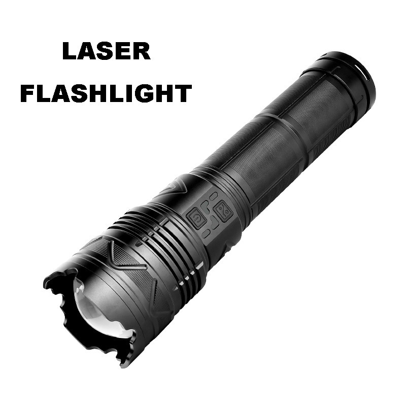 USB Type-C charging super bright laser flashlight LED  tactical flashlight self defensive rechargeable flashlight