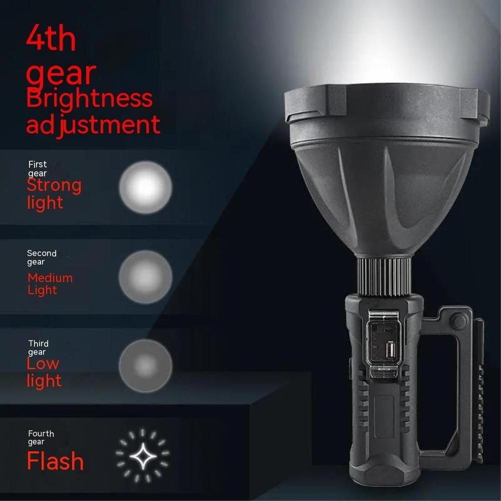 P70 100W  outdoor spotlight long-range high power brightness searchlight multi-functional portable torch light long range