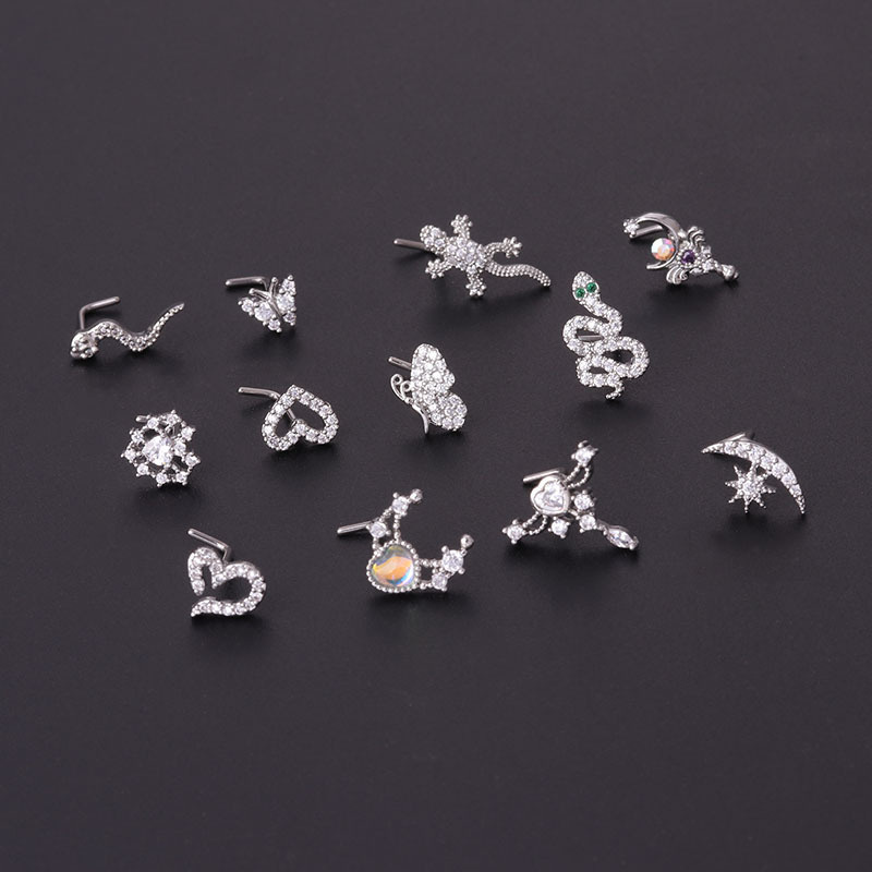 Surgical Steel Piercing Septum Nose Piercing Stainless Steel Nose Ring Wholesale High Quality Body Piercing Jewelry