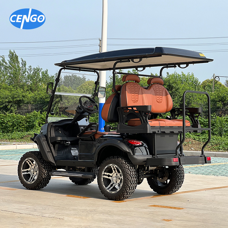 Off road 4-seater Electric Golf Cart with Bump Custom Body Color Seat Color Lifted Buggy