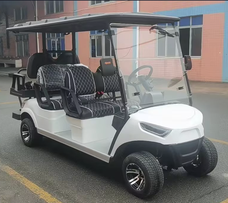 CE Approved 48 V Electric 6 Seater Golf Cart for Sightseeing Tourist Bus Optional Lithium Battery