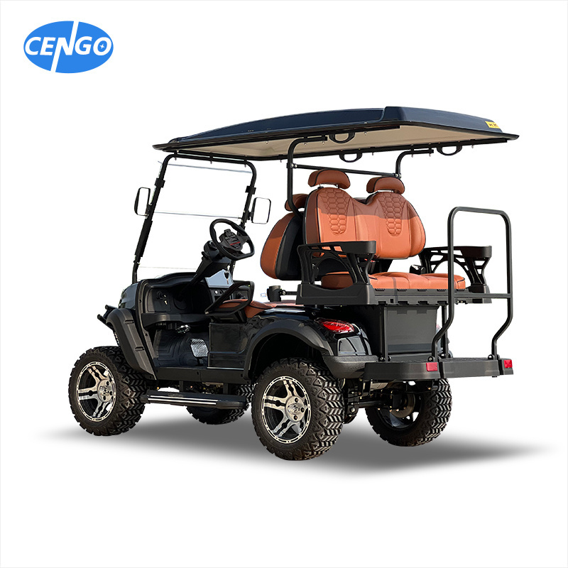 4 Seater Electric Lifted Jeep Golf Kart Battery Powered Hunting Car Golf Buggy Cart Product Golf Buggy Factory Price For Sale