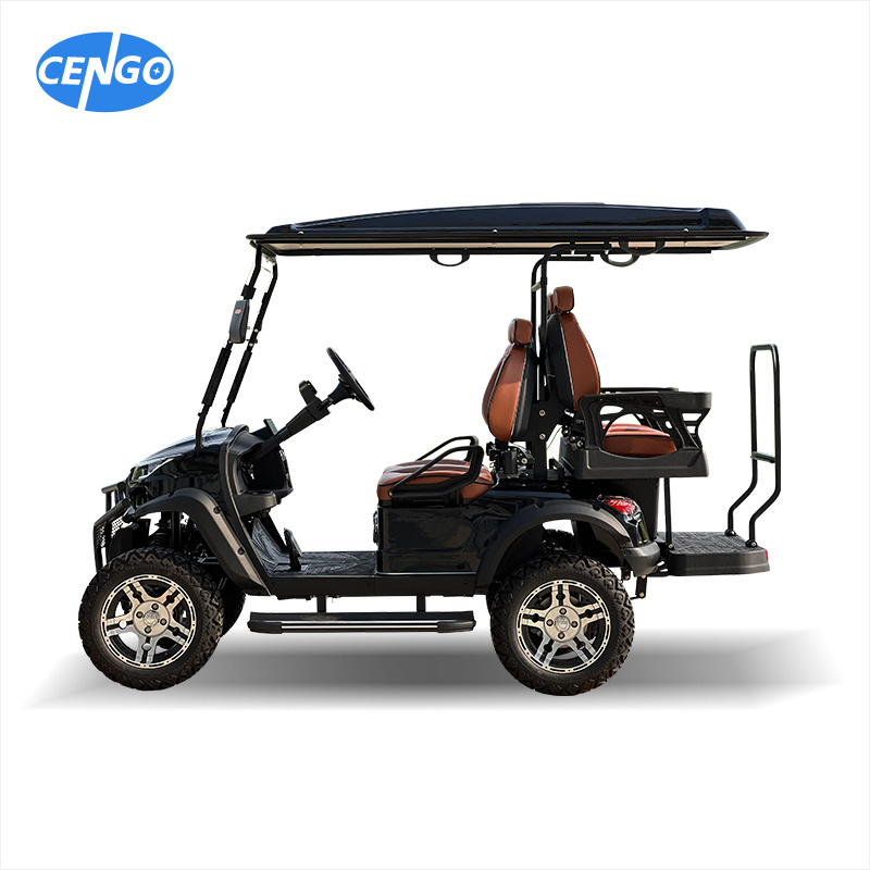 4 Seater Electric Lifted Jeep Golf Kart Battery Powered Hunting Car Golf Buggy Cart Product Golf Buggy Factory Price For Sale