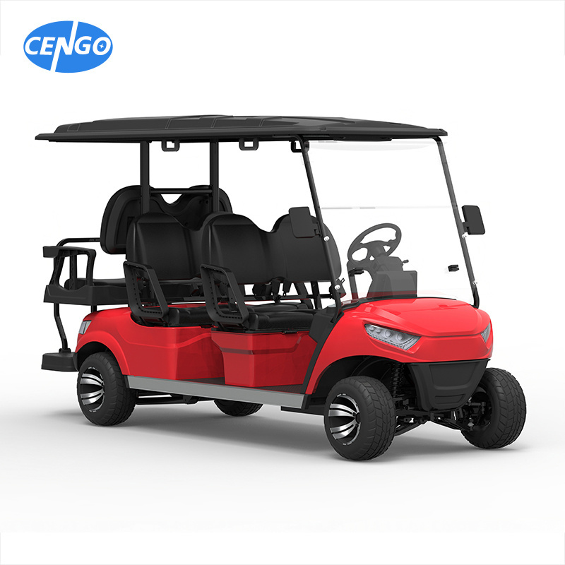 CE Approved 48 V Electric 6 Seater Golf Cart for Sightseeing Tourist Bus Optional Lithium Battery