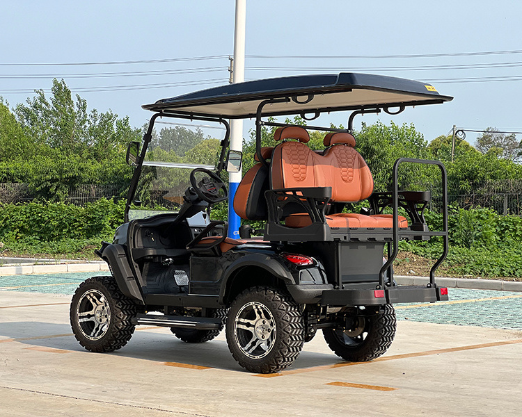 Chinese 4 passenger Hunting Electric Golf Cart with Bumper Custom Body Color Seat Color Lifted Buggy