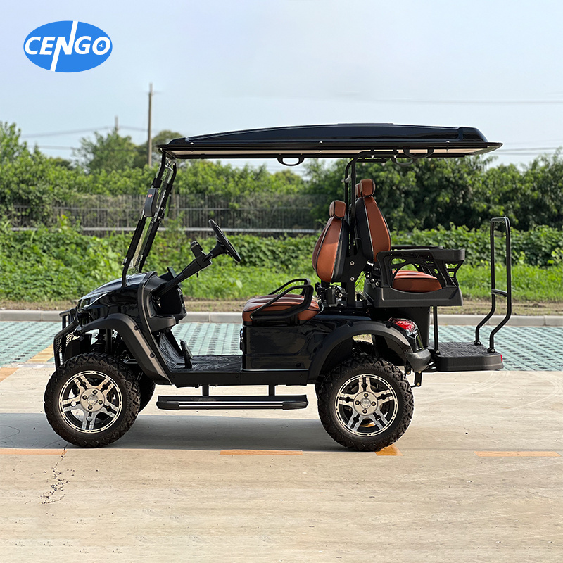 4 Seater Electric Lifted Jeep Golf Kart Battery Powered Hunting Car Golf Buggy Cart Product Golf Buggy Factory Price For Sale