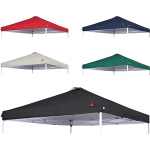 SCOCANOPY Waterproof Windproof Replacement Folding Tent Roof Replacement 10x10 Canopy Top with Air Vent Black