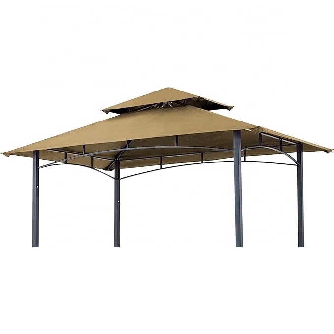 SCOCANOPY Sunshade Rain Protection Gazebo Canopy Tent Replacement Roof for 8x5ft Grill BBQ Pergola with Ripstop Polyester Beige