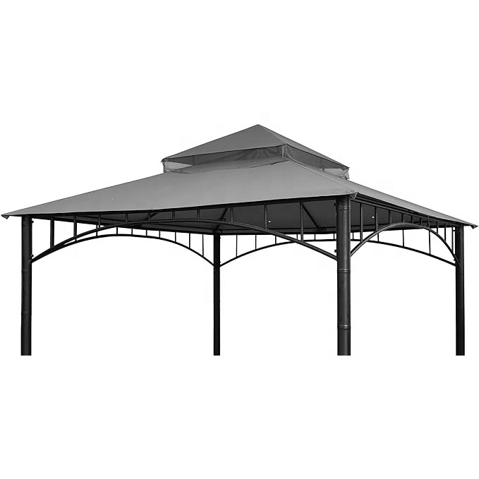 SCOCANOPY Pergola Roof Cover Replacement Canopy Top for Target Madaga Grill Gazebo Party Durable Sun Protection Gray