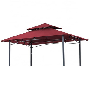 SCOCANOPY Heavy Duty Sunproof UV Protection Canopy Tent Replacement Covers Top for 8x5ft Grill BBQ Gazebo Pergola Burgundy