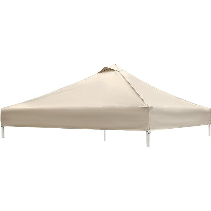 SCOCANOPY UV Protection Replacement Cover 100% Waterproof 10x10 Pop Up Canopy Tent Top with Air Vent for Trade Show Tent Beige