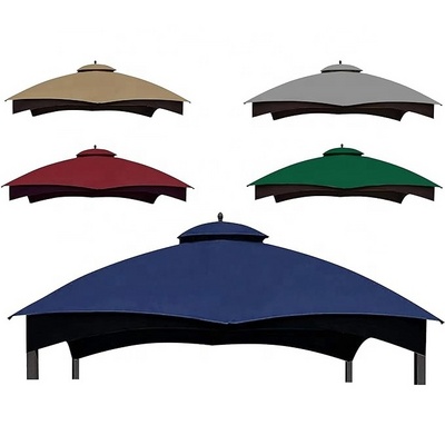 SCOCANOPY 10x12 PU Coated Ventilation Best Canopy Replacement Cover Top for Lowe's Allen Roth Gazebo Tent to Home Backyard