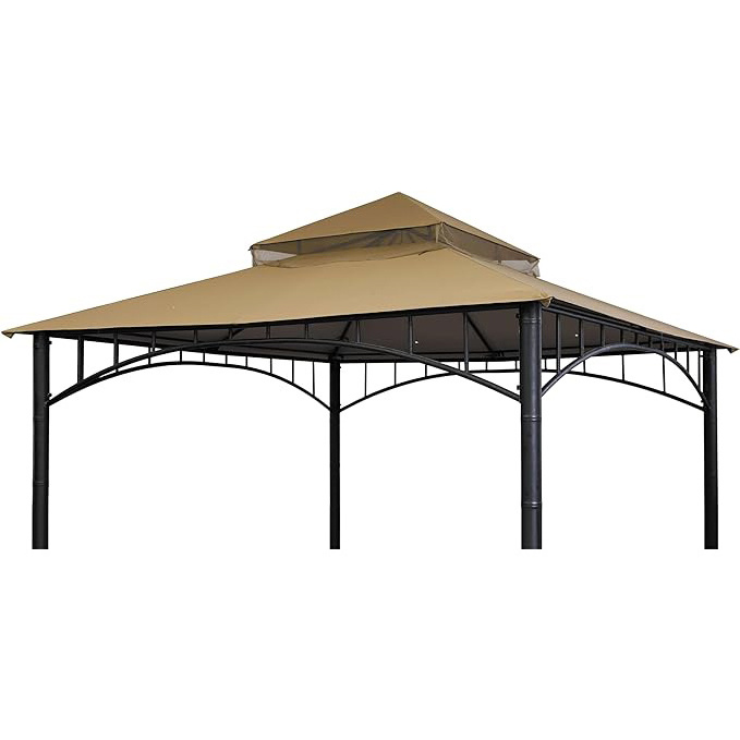 SCOCANOPY Replacement Covers Gazebo Canopy Top Roof for Target Madaga Grill Tent Outdoor Market Activity 100% Waterproof Beige