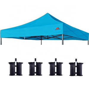 SCOCANOPY Straight Leg Pop-up Canopy Tent Replacement Top Cover 10x10 Free Gift Four Sand Bags for Outdoor Camping Skyblue