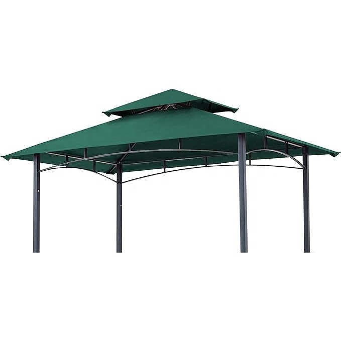 SCOCANOPY Water-Repellent 8x5ft Grill bbq Gazebo Canopy Tent Replacement Top Cover with 2 Tiers for Grand Resort Forest Green