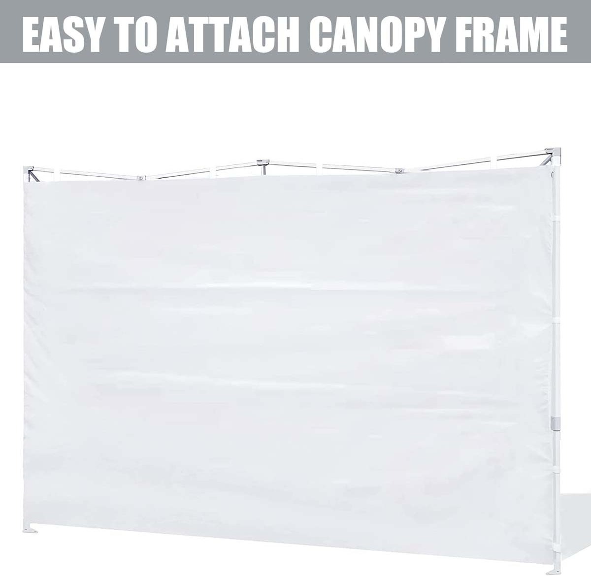 SCOCANOPY Door for 10x10 Canopy Frame One Central Zipper Design for Easy Entry and Exit,1 Pack Canopy Door Only Gray