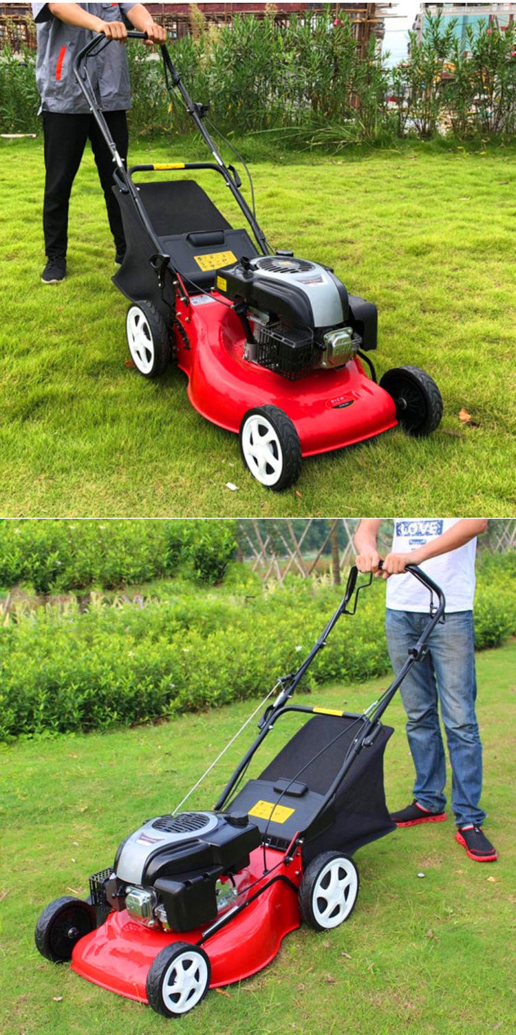 16 Inch Self Propelled Gasoline Lawn Mower With Aluminum Chassis Mower And BS Engine One Key Start