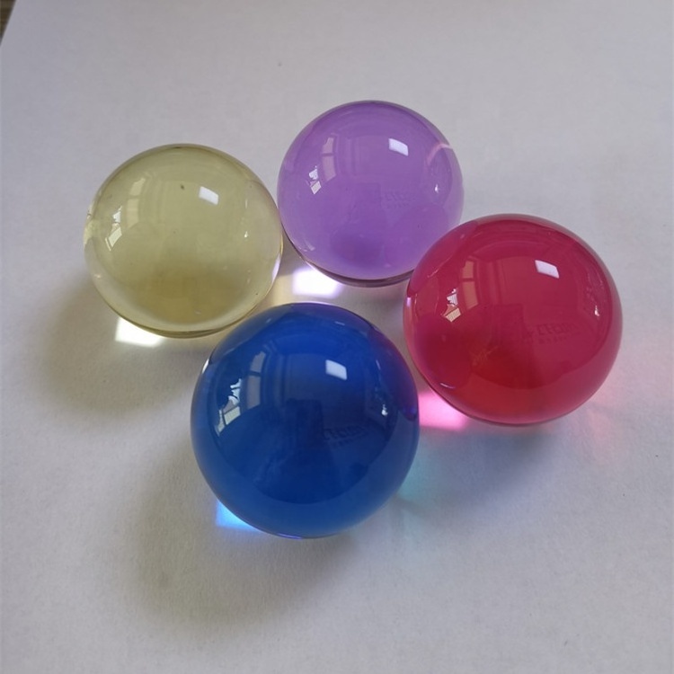 Customized solid clear colored crystal marbles small borosilicate glass balls