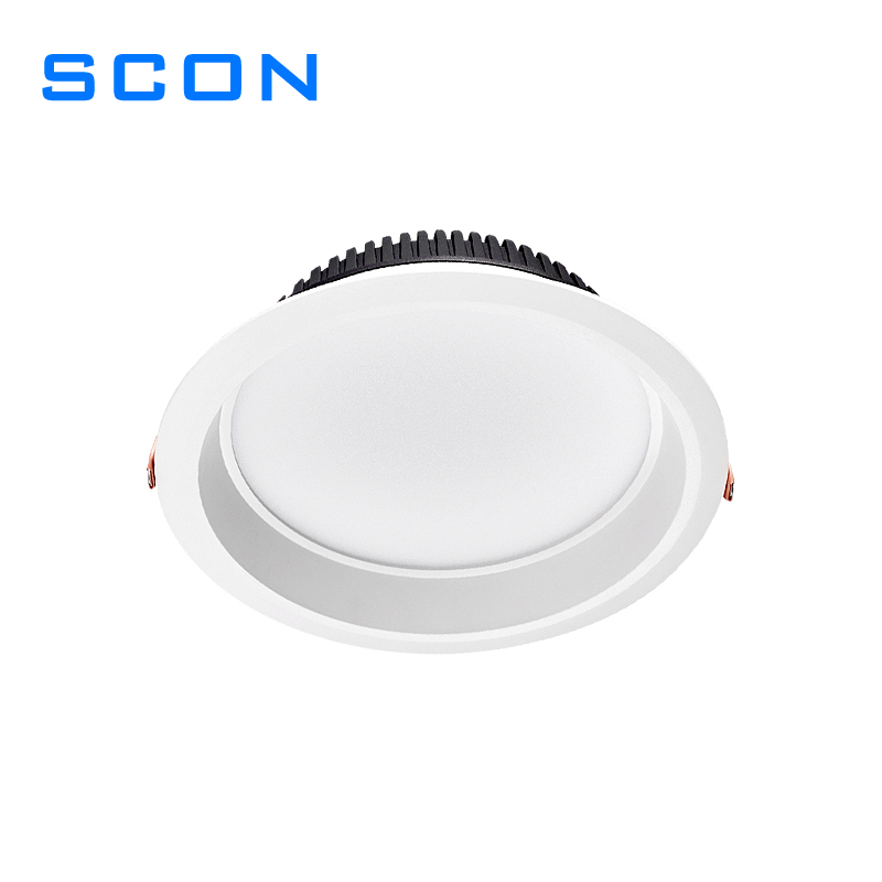 SCON led round panel light 3 inch 4 inch 6 inch 8 inch 7W 12W 24W 30W recessed ceiling light SC-TDL-3