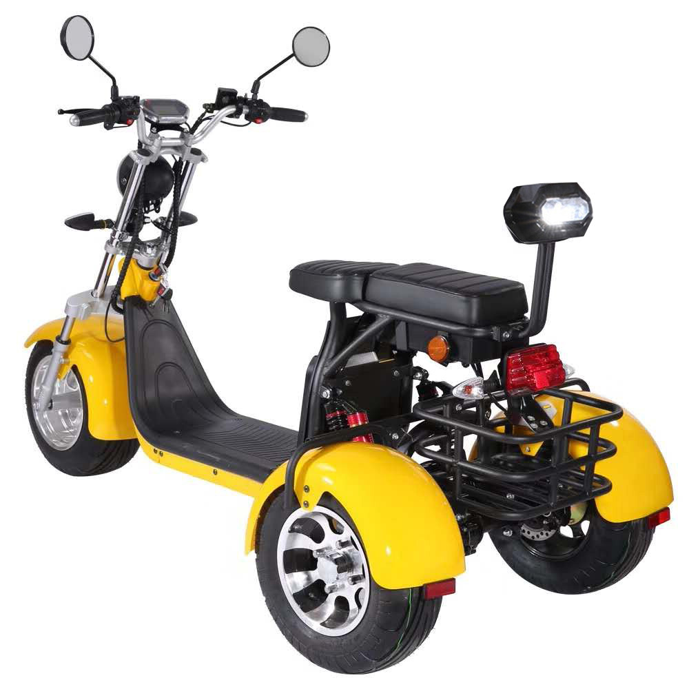 US/EU warehouse Three wheels big tire adult tricycle citycoco 3 wheels electric scooter 1500w/2000w electric three wheel scooter