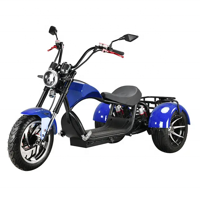 US/EU warehouse fat tire 3 wheel electric scooter for adults cargo tricycle adult tricycle Three Wheel Electric Scooter chopper