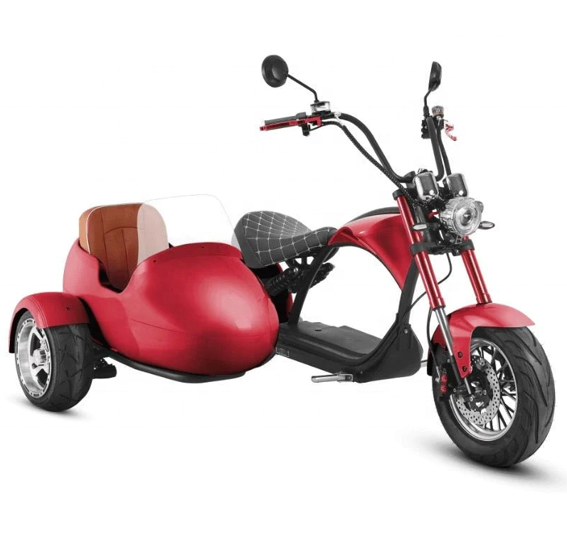 USA Warehouse Canada warehouse Electric scooter Adult scooter with sidecar for sale sidecar scooter citycoco chopper bikes