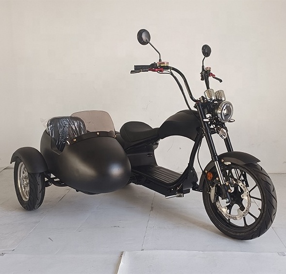 USA Warehouse Ebike Sidecar Cheap Electric Tricycle Bike with Long Range Distance Sidecar for Sale motorcycle for adults sidecar