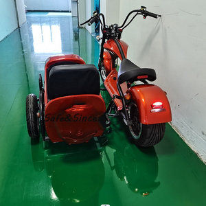 EU/US warehouse 1500W side bucket Side Car Sidecar 3 Three wheel Electric scooters With Sidecar Tricycly China Factory Sale