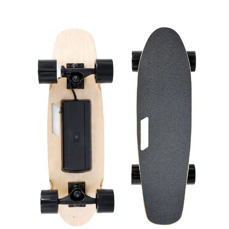 low price cheaper Blank Deep concave hard rock maple skate board complete PU wheels skateboard for urban off road one wheel