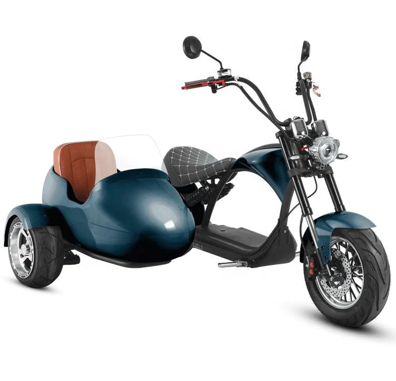 USA Warehouse Canada warehouse Electric scooter Adult scooter with sidecar for sale sidecar scooter citycoco chopper bikes