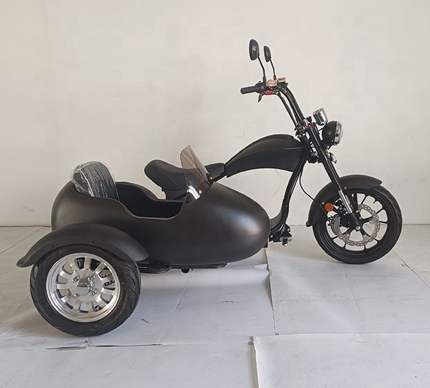 USA Warehouse Ebike Sidecar Cheap Electric Tricycle Bike with Long Range Distance Sidecar for Sale motorcycle for adults sidecar