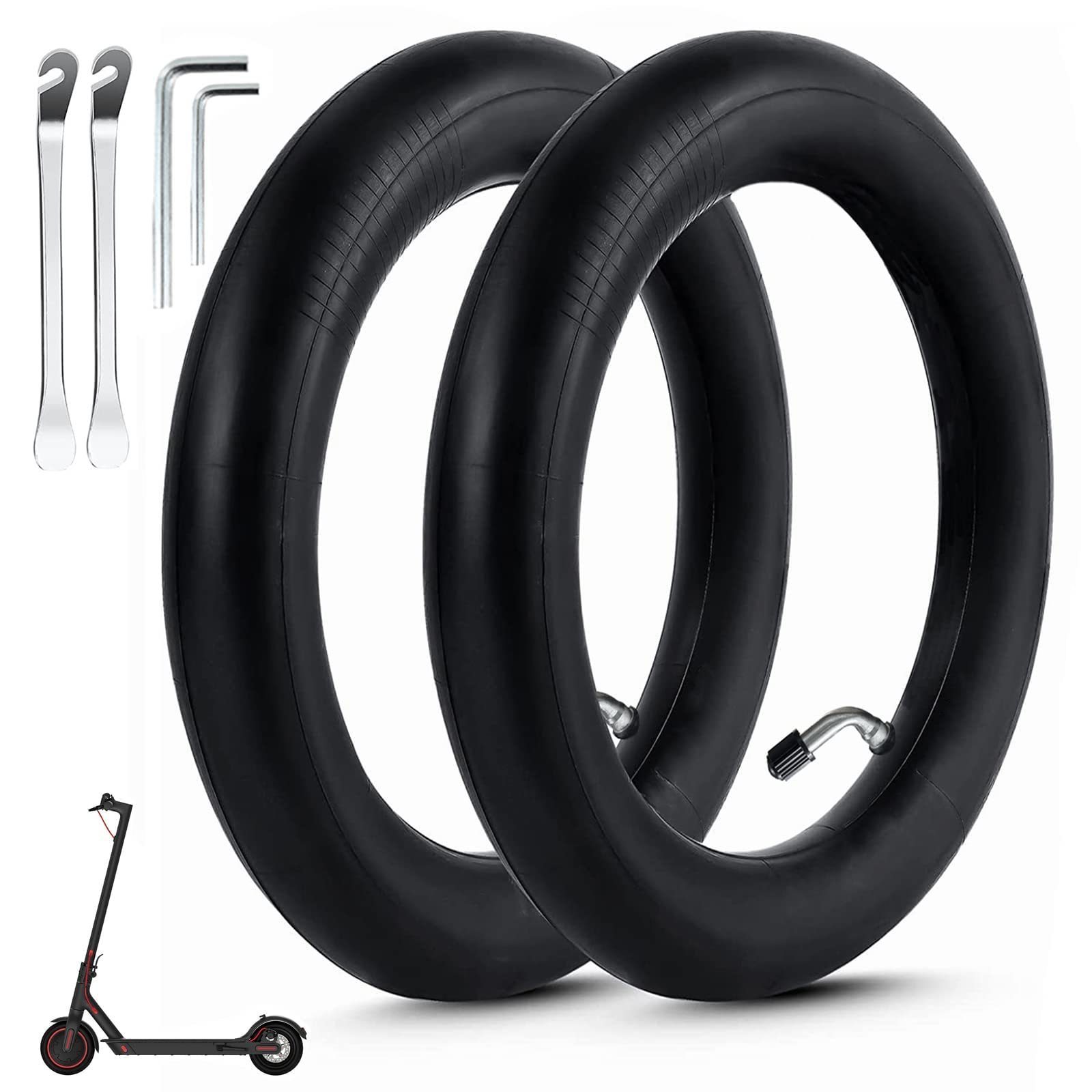 10 Inch Scooter Inner Tyres Double Strength Replacement Tyres Compatible with Scooter Tubes