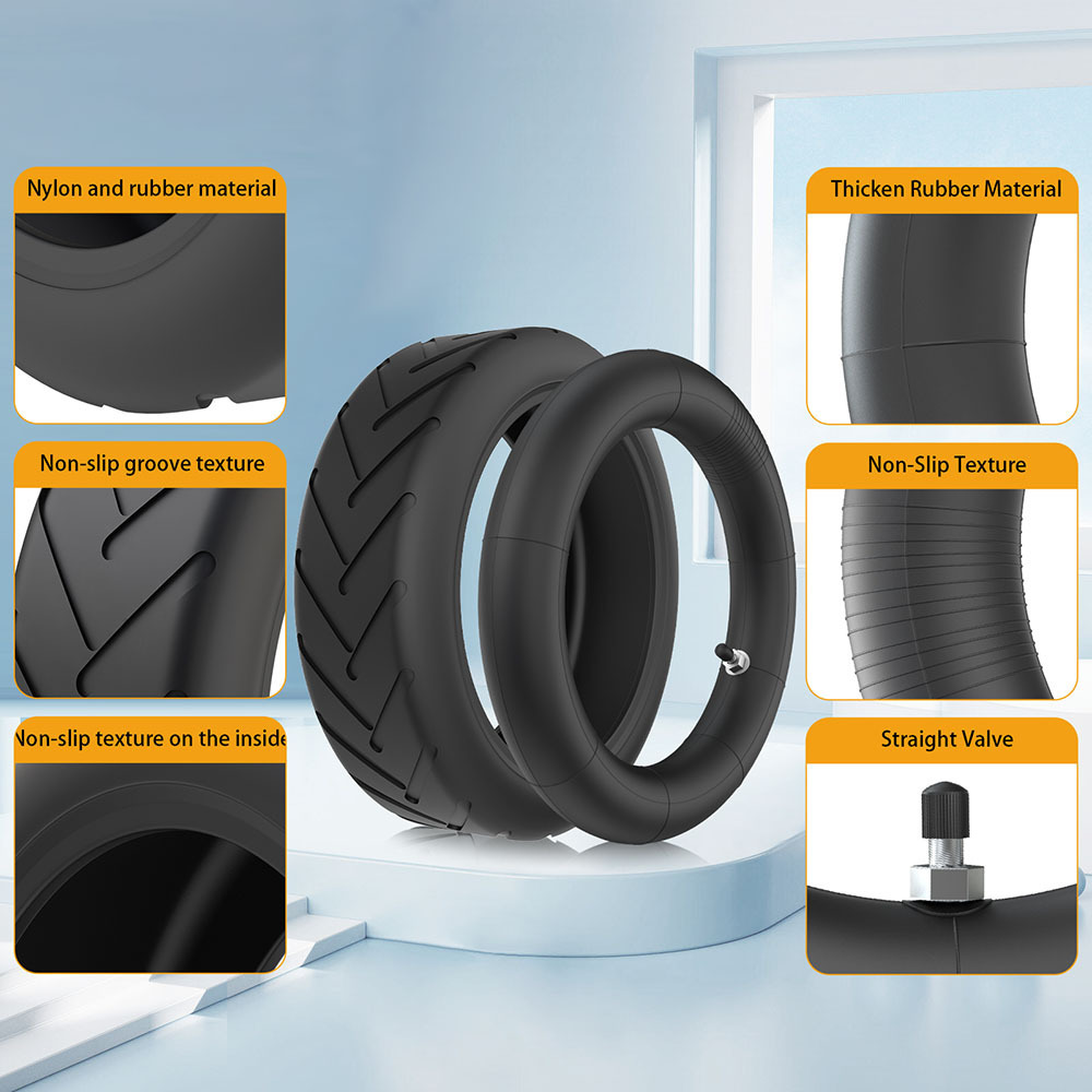 Scooter Wheels 8.5*2 Inflatable Inner Tube + Outer Tube 8.5 Inch Tire Inner and Outer Tube 8 1/2x2 Tire Inflatable Tire Suitable