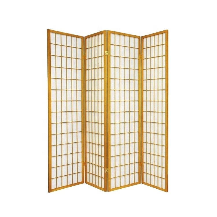 6ft Pine Wood Folding Screens Room Divider