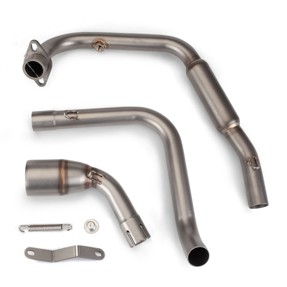 Full Motorcycle Exhaust System For TNT125 (2016-2022)with universal 51mm exhaust muffler Motorcycle EXHAUSTMUFFLER FRONT PIPE