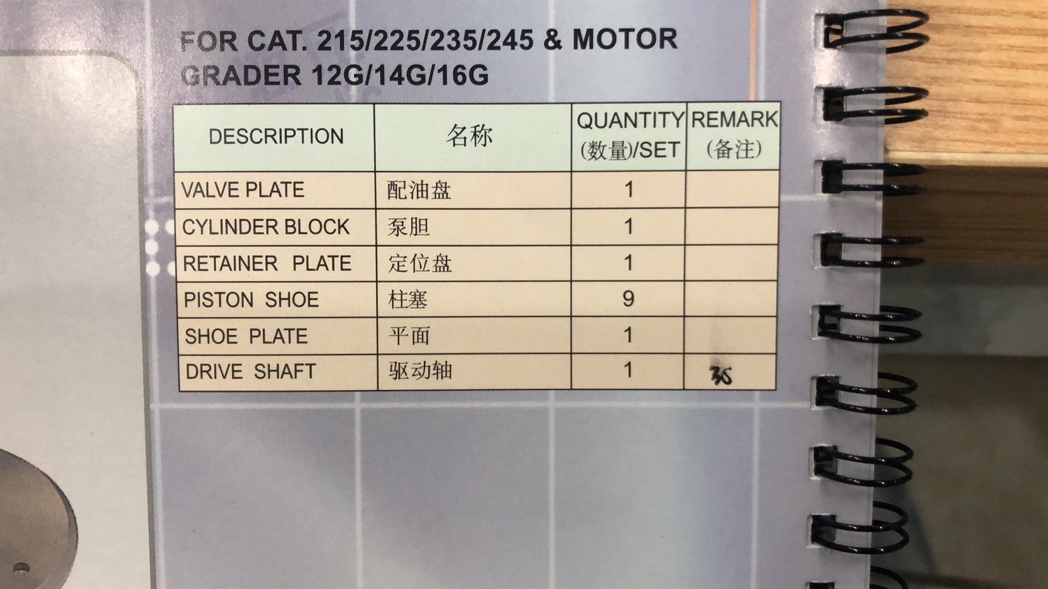 SCOTE CAT Series Motor Grader 12G 14G 16G Hydraulic Pump Spare Parts CAT215 CAT225 CAT235 CAT245