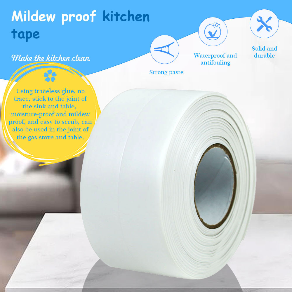 Wholesale Waterproof Tape Kitchen Sink Toilet Bathroom Shower Caulk Strip Seal Tape