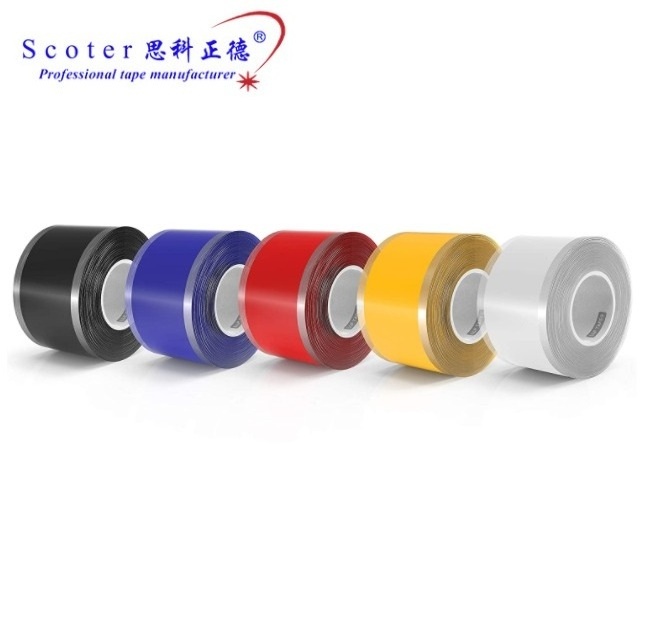 Self Fusing elastic silicone tape for hose pipe leaks Emergency repairs Flame inflame retardant Silicone Tape