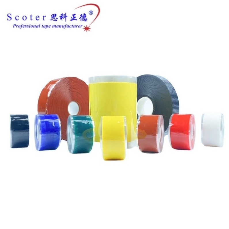 High Voltage silicone elastic rubber heating tape Insulation adhesive silicone sealing tape Self-Adhesive Silicone Tape