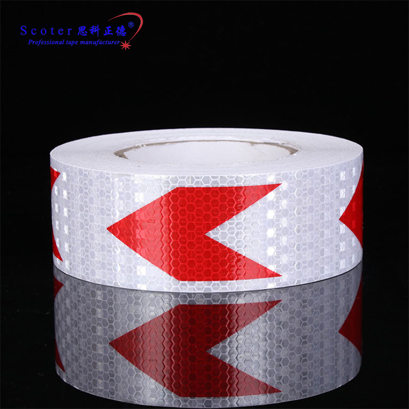 arrow traffic safety sign car safety reflective warning reflejante pvc marking tape