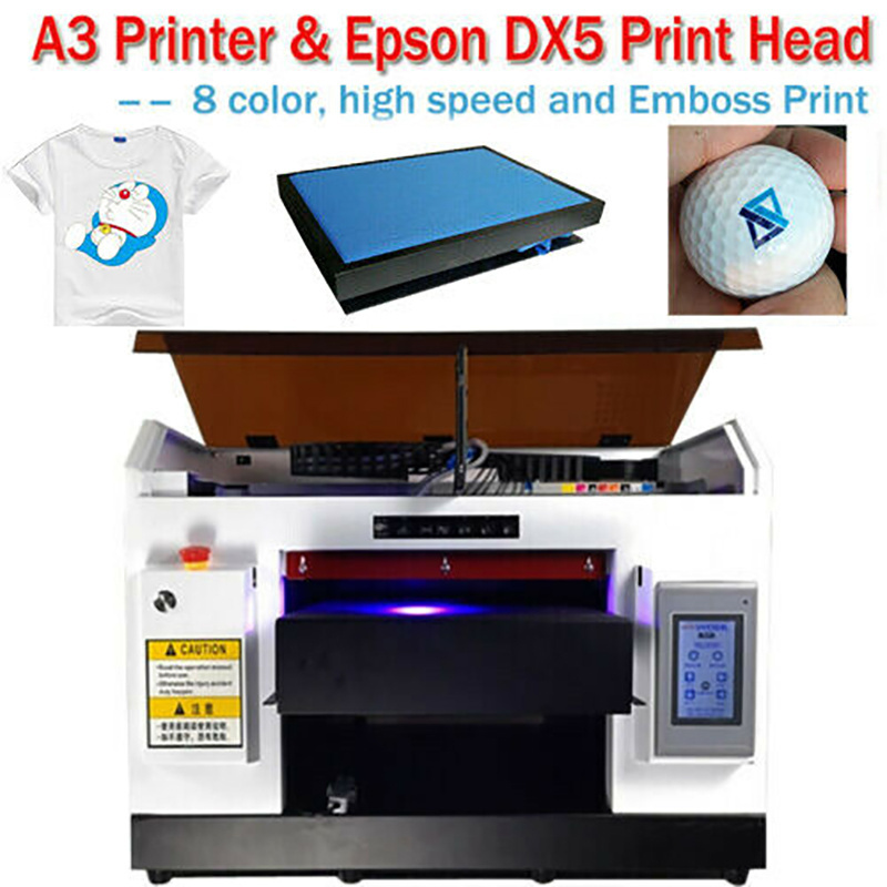 Coffee Led T-Shirt Printing Machine Dtg Inkjet Printers Drucker A3 Achi Uv Printer