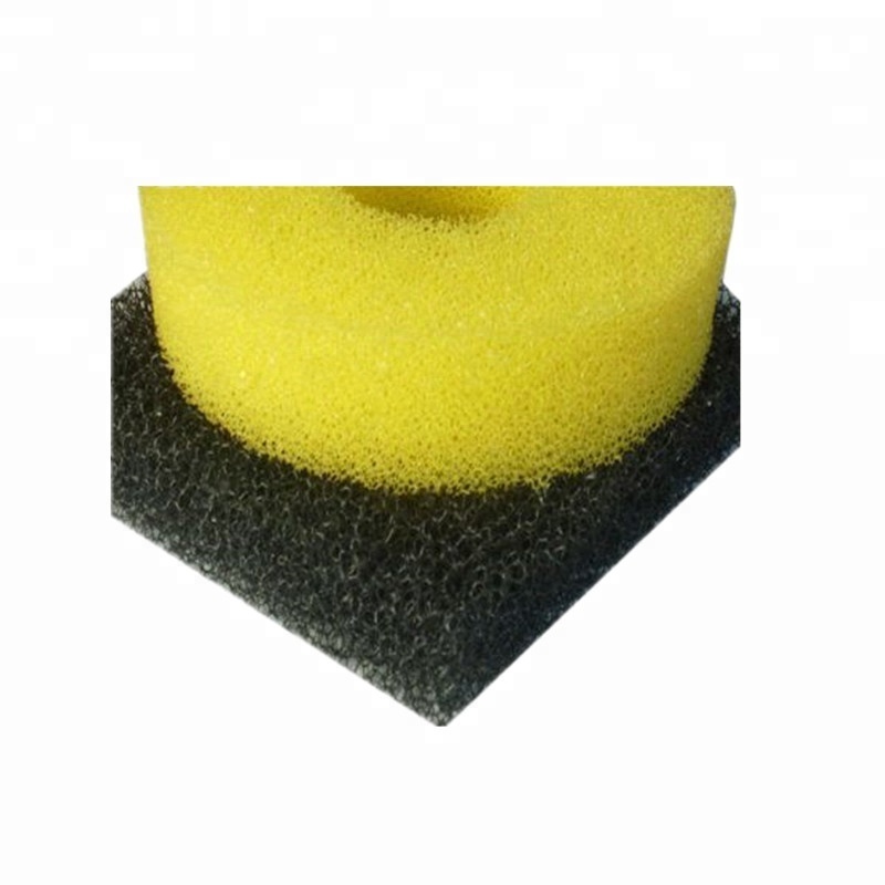 30ppi black open cell reticulated polyurethane foam