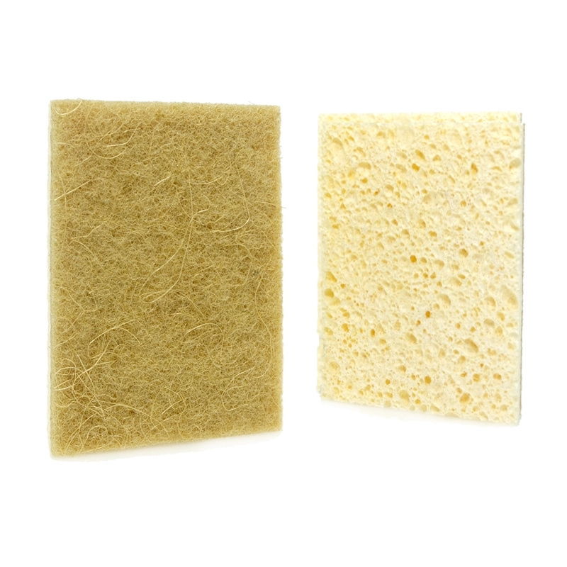 Natural wood pulp cotton wipes dishwashing cleaning sponge wipe magic wipe brush bowl brush pots and pans kitchen stain removal