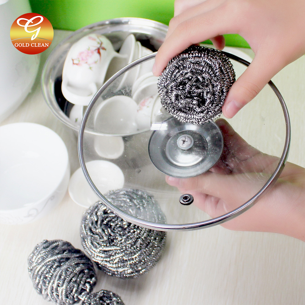 AISI410 430 Metal Stainless Steel Wire Wool Pot brass Scrubber Sponges Scrubbing For Cleaning Kitchen