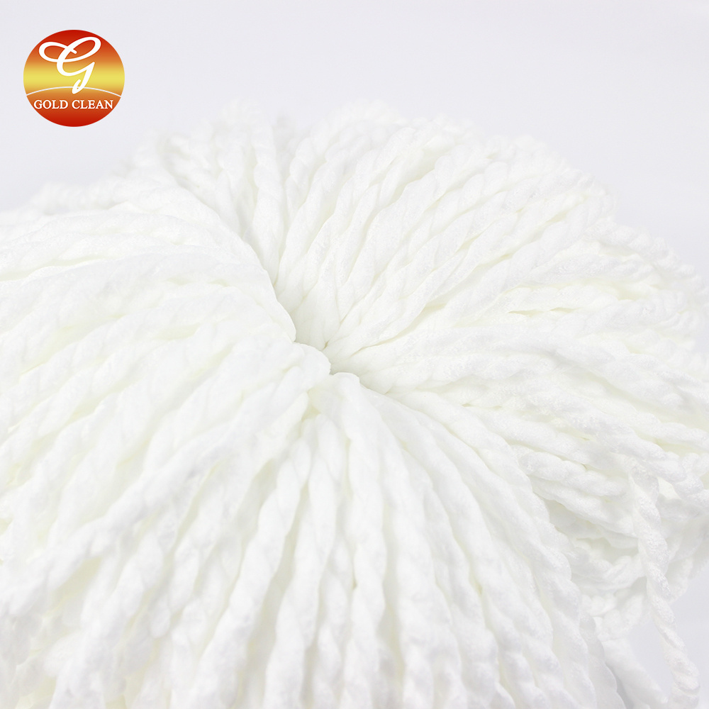 Microfiber Cotton Mop Head Portable Household Cleaning Mop Refills Long Strip Mop Head Replacement Parts Easy to Replace